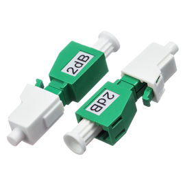 Bộ suy giảm chế độ đơn LC / APC 2dB / 5dB Nam - Nữ có màu xanh lục
