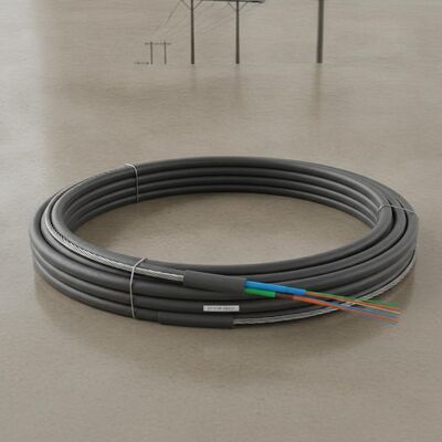 Cáp quang tự đỡ GYTC8S hình số 8 với lớp giáp băng thép gợn sóng và đơn mode G652D cho mạng trên không