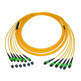 Chế độ đơn Cáp 9/125 Cáp quang Cáp 12 Munk Trunk MTP / MPO Pvc