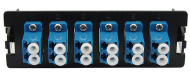 LC duplex 12 cổng sợi quang Bảng điều khiển vật liệu nhựa Cài đặt Clip