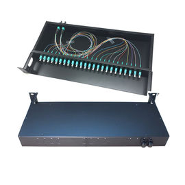 Hộp kết thúc sợi quang MPO / MTP 1U 24 Trọng lượng nhẹ Trọng lượng 19 '' Cấu trúc tiêu chuẩn