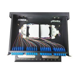 Giá treo Bảng điều khiển sợi quang MPO / MTP 2U 3U 19 Inch 48/96 Chất liệu sợi SpecC
