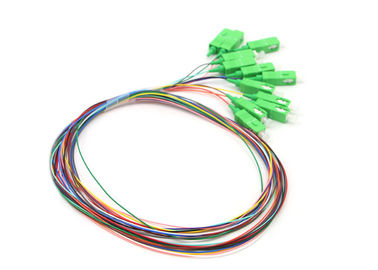 12 màu Kết nối 0,9mm SC / APC Cáp quang đơn Chế độ
