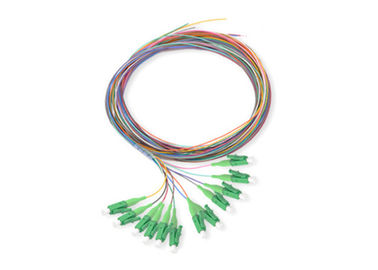 Đầu nối LC Chế độ đơn sợi quang Pigtail Cáp 0.9mm 12 màu