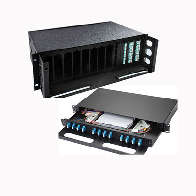 Bảng vá sợi quang gắn tủ rack 1RU với 36 cổng và kiểu ngăn kéo để quản lý cáp dễ dàng