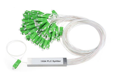 Bộ tách sợi quang thụ động 1 trong 64 đầu ra loại PLC 1x64 nhỏ gọn với đầu nối SC