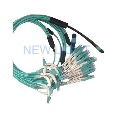 5m OM4 (OM3) 50/125 Đầu nối MPO Female sang LC Duplex Multifiber Jumper với chiều dài tùy chỉnh