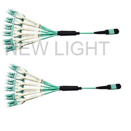 Nữ OM3 12 Sợi 3.0mm Cáp đột phá MPO Vỏ đơn LSZH