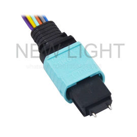 MTP Female To LC MPO Cáp MTP 8 - STRAND OM3 50 EDM PLENUM 18 '' Breakout