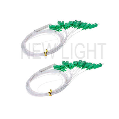 SC APC Connector 1x2 Split Ratio PLC Fiber Optic Splitter với ống thép không gỉ