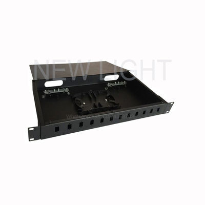 1U Rackmount Fiber Optic Patch Panel với 12-48 cổng và bộ điều hợp SC cho quản lý sợi mật độ cao