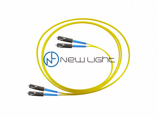 Duplex MU Connector 1.25mm Mini G657A1 LSZH Jacket Fiber Optical Patch Cord