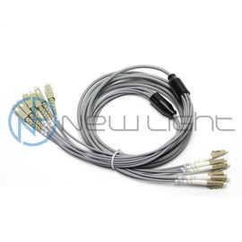 Xám LSZH Out Jacket Multimode Dây cáp quang 6C LC