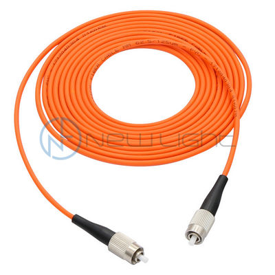 5m FC Fiber Optic Patch Cord với 62.5/125um Multimode Fiber để truyền băng thông rộng
