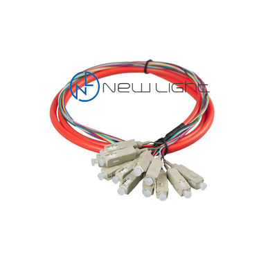 12core 0.9mm Multimode Fiber Optic Pigtail Fiber Optic Jumping Cable cho CATV và viễn thông